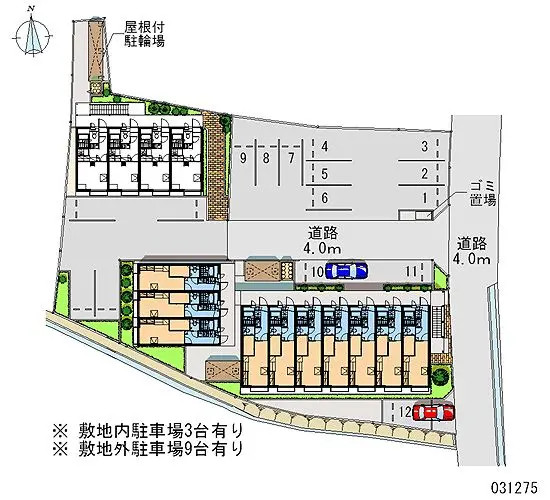 ★手数料０円★伊丹市北伊丹　月極駐車場（LP）